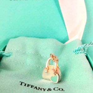 NEW Charm with Tiffany Blue® enamel finish in sterling silver.